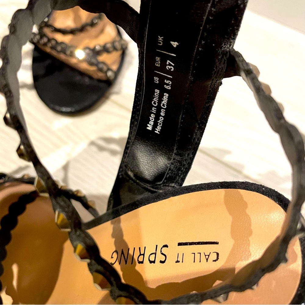 Call it Spring gold gemstone heels - Picture 3 of 3